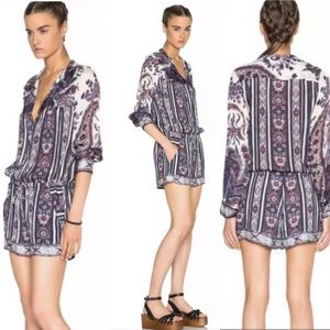 Isabel Marant Etoile Tayler Paisley Playsuit